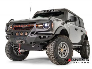 Ford Bronco Front Bumper - Fab Fours - Grumper Ford Bronco Front Bumper - Fab Fours - Grumper